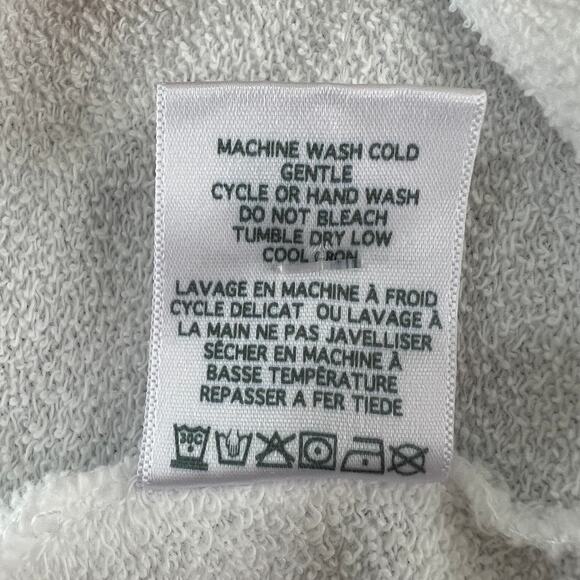 Lauren Moshi White Yellow Sweatshirt Happy Daisy Peace Crew Neck Sz Medium NEW - Picture 11 of 13